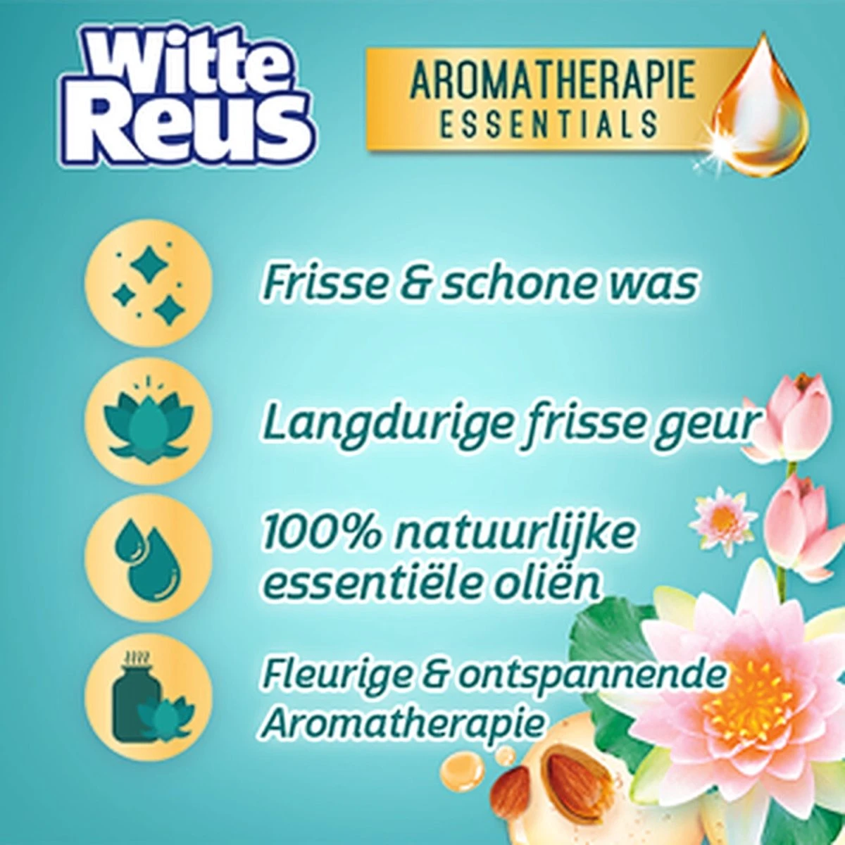Frisse Reus Lotus Amandel Gel Wasmiddel - Vloeibaar - 80 Wasbeurten - Voordeelverpakking 11 Frisse Reus Lotus Amandel Gel Wasmiddel - Vloeibaar - 80 Wasbeurten - Voordeelverpakking - Afbeelding 9