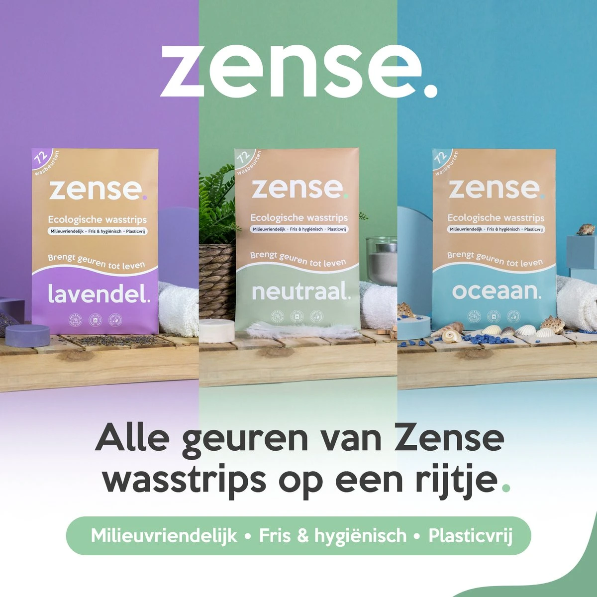 Zense Eco Wasmiddel Wasstrips - 72 Grote Wasbeurten - Lavendel - Wasmiddeldoekjes 10 Zense Eco Wasmiddel Wasstrips - 72 Grote Wasbeurten - Lavendel - Wasmiddeldoekjes - Afbeelding 8