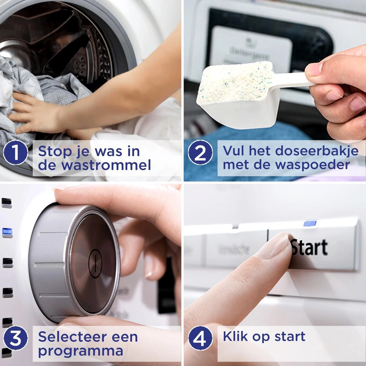 Witte Reus Waspoeder - Halfjaarverpakking - 90 Wasbeurten 5 Witte Reus Waspoeder - Halfjaarverpakking - 90 Wasbeurten - Afbeelding 3