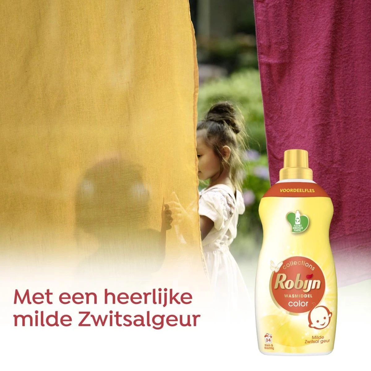 Robijn Klein & Krachtig Zwitsal Vloeibaar Wasmiddel - 2 X 34 Wasbeurten - Voordeelverpakking 10 Robijn Klein & Krachtig Zwitsal Vloeibaar Wasmiddel - 2 X 34 Wasbeurten - Voordeelverpakking - Afbeelding 8