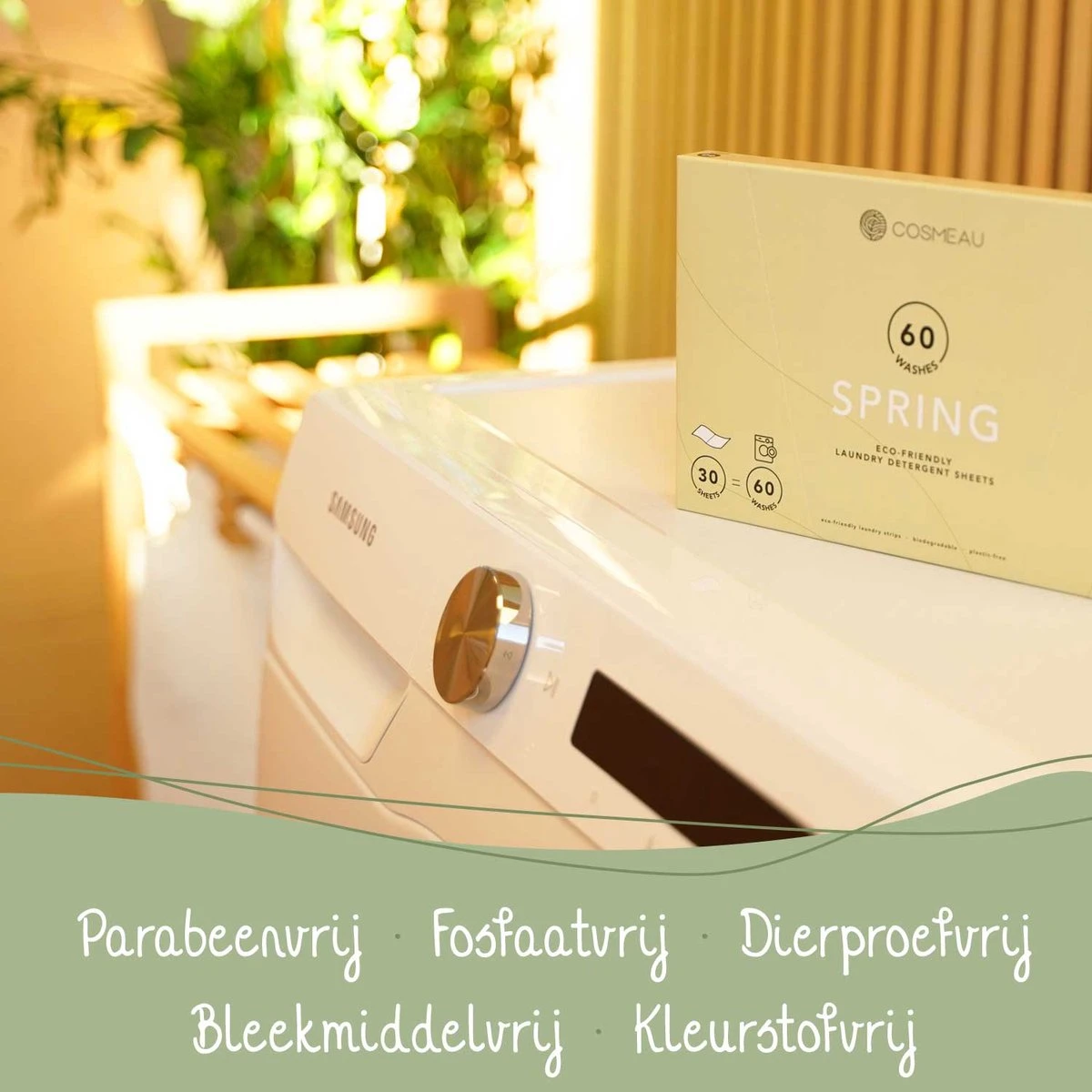 Cosmeau Wasstrips 60 Wasbeurten Lavendel Wasmiddel Wasvellen Wasdoekjes Detergent Sheets Eco Laundry Strips - Biologisch Cosmo Cosmea Kosmo 6 Cosmeau Wasstrips 60 Wasbeurten Lavendel Wasmiddel Wasvellen Wasdoekjes Detergent Sheets Eco Laundry Strips - Biologisch Cosmo Cosmea Kosmo - Afbeelding 4