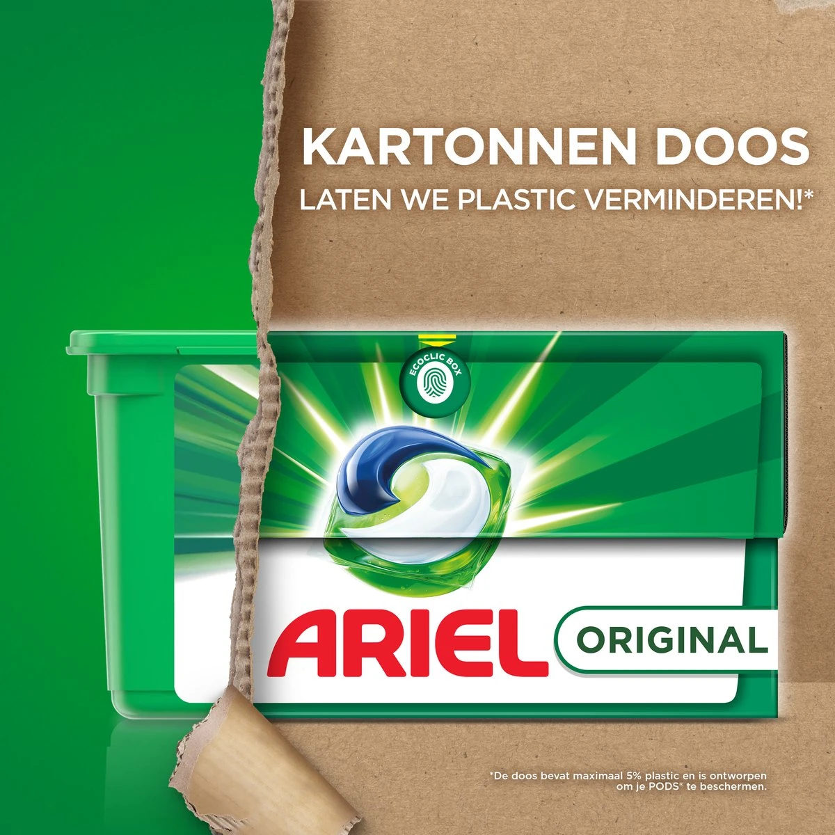 Ariel All In 1 Wasmiddel Pods - Original - 4 X 38 Wasbeurten - Voordeelverpakking 6 Ariel All In 1 Wasmiddel Pods - Original - 4 X 38 Wasbeurten - Voordeelverpakking - Afbeelding 4