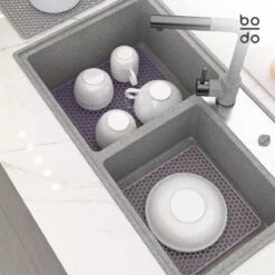 BODO Gootsteenmat Siliconen Donker Grijs - 34.5 X 34.5 Cm - Keuken Accessoires - Gootsteen Beschermer - Onderzetters Siliconen - Anti Kras 15 BODO Gootsteenmat Siliconen Donker Grijs - 34.5 X 34.5 Cm - Keuken Accessoires - Gootsteen Beschermer - Onderzetters Siliconen - Anti Kras -Dagelijkse Benodigdheden Winkel 1200x1200 249