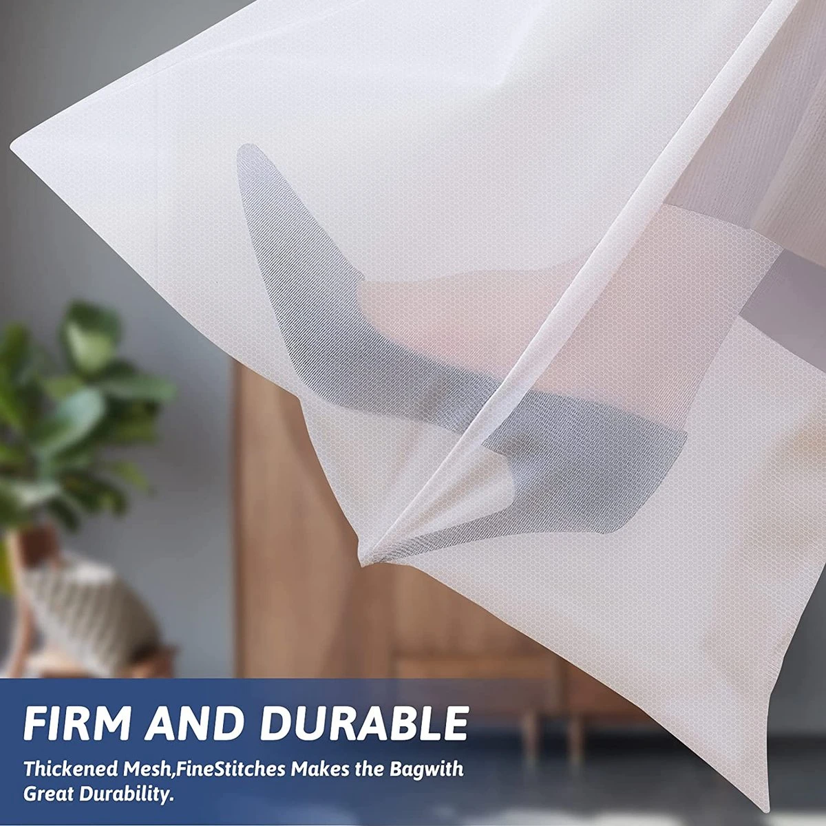 BOTC Waszakken - Wasnetten - Set Van 5 - Bescherm Je Wasgoed En Wasmachine - Transparant 10 BOTC Waszakken - Wasnetten - Set Van 5 - Bescherm Je Wasgoed En Wasmachine - Transparant - Afbeelding 8