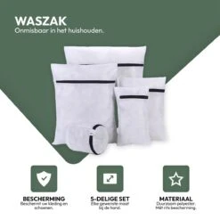Merkloos Waszakken | Set Van 5 Waszakjes Met Rits - Waszak - Wasnet - Kledingzakjes - BH Was Zakjes - Laundry Bag Set Voor Ondergoed - Kleding - Delicaat Wasgoed - Wasmachine Zakjes - Wasgoed -Dagelijkse Benodigdheden Winkel 1200x1200 2542