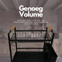 Afdruiprek - Zwart/ Met Flexibele Water Afvoer/ Borden, Pannen Bestek/ RVS/ Lichtgewicht/ Lekbak/ Luxe Uitvoering 11 Afdruiprek - Zwart/ Met Flexibele Water Afvoer/ Borden, Pannen Bestek/ RVS/ Lichtgewicht/ Lekbak/ Luxe Uitvoering -Dagelijkse Benodigdheden Winkel 1200x1200 255