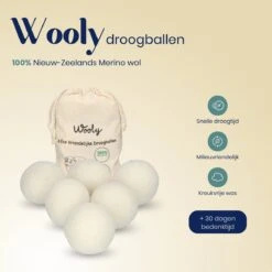 Wooly Drogerballen - 6 Wasdroger Ballen - Duurzaam - Wol - Herbruikbare Wasballen - Wasbol - Wasverzachter 17 Wooly Drogerballen - 6 Wasdroger Ballen - Duurzaam - Wol - Herbruikbare Wasballen - Wasbol - Wasverzachter -Dagelijkse Benodigdheden Winkel 1200x1200 2570