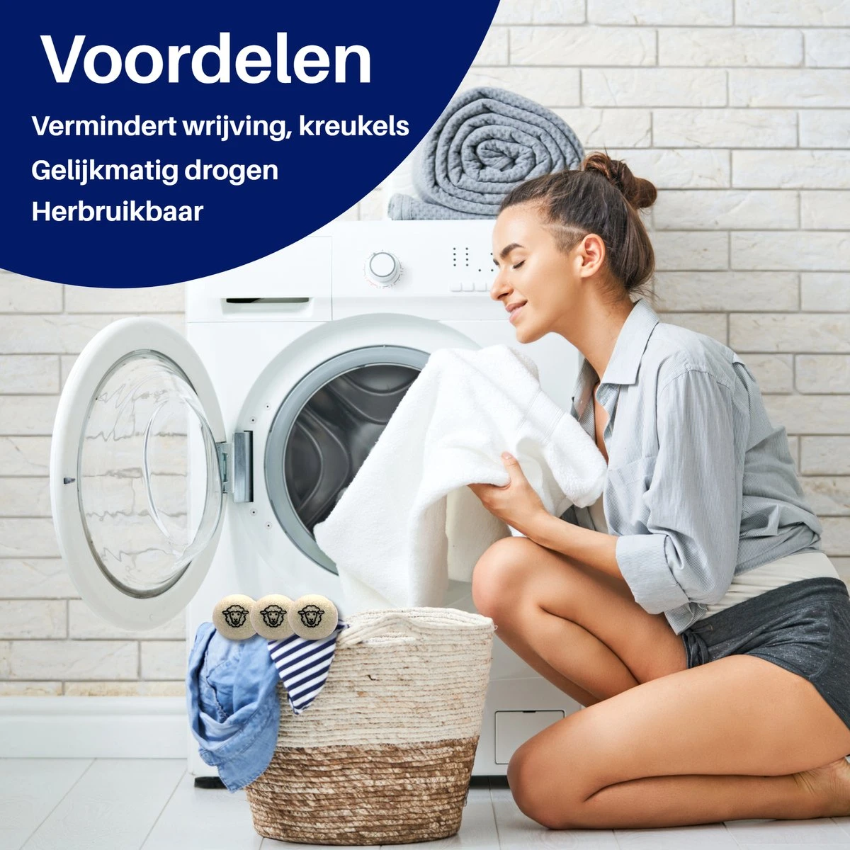 Drogerballen 6 Stuks - Wasbol - Droogballen - Herbruikbare Wasbollen - Wasverzachter - Wasdrogerballen - Doseerbol 5 Drogerballen 6 Stuks - Wasbol - Droogballen - Herbruikbare Wasbollen - Wasverzachter - Wasdrogerballen - Doseerbol - Afbeelding 3
