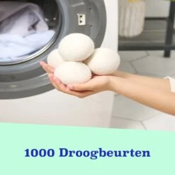 Casa Calma Drogerballen (6 Stuks) - Inclusief Opbergzakje - 100% Natuurlijk Schapenwol - Droger Ballen - Zero Waste Wasverzachter Bollen - Energiebesparend Drogen Met Droogbollen - Dryer Balls - Diervriendelijk & Milieuvriendelijk - Energie Besparen -Dagelijkse Benodigdheden Winkel 1200x1200 2636