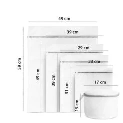 ForDig Wasnet Waszakjes (5 Stuks) Voor Lingerie En Fijne Was - Geschikt Voor Wasmachine - Met Rits - Wit -Dagelijkse Benodigdheden Winkel 1200x1200 2703