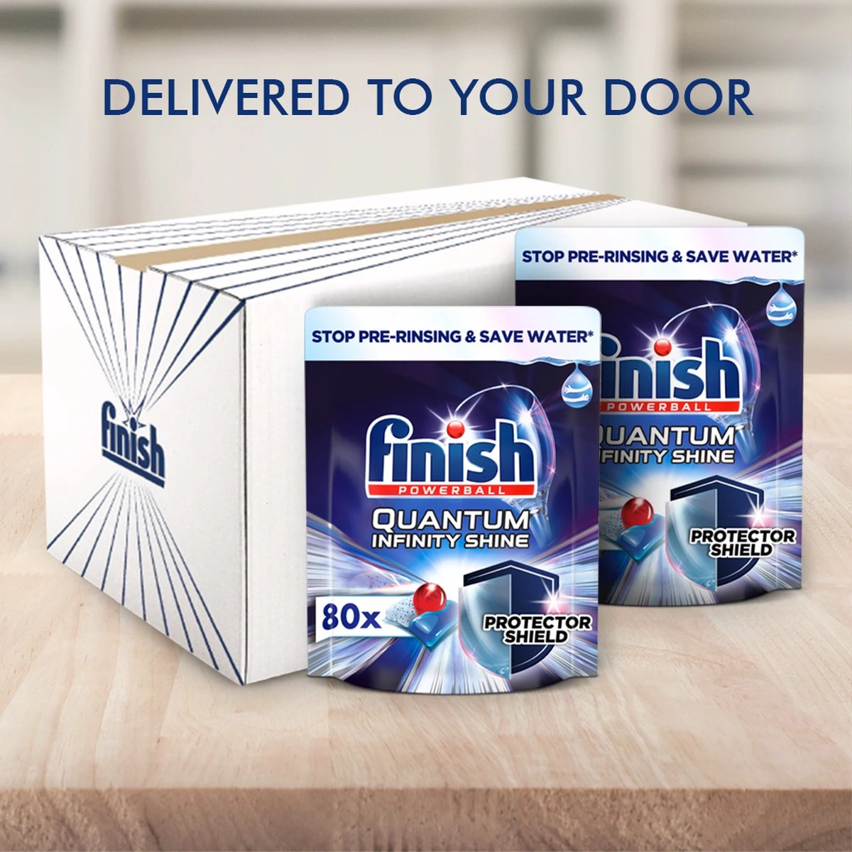 Finish Quantum Ultimate Infinity Shine Vaatwastabletten - 80 Capsules 9 Finish Quantum Ultimate Infinity Shine Vaatwastabletten - 80 Capsules - Afbeelding 7