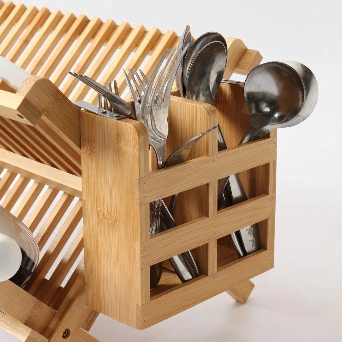 Merkloos Decopatent® Afdruiprek Voor Afwas - Bamboe - Hout - Inklapbaar Afdruiprek - Afwasrekje Inclusief Bestekhouder - Afwas Druiprek 10 Merkloos Decopatent® Afdruiprek Voor Afwas - Bamboe - Hout - Inklapbaar Afdruiprek - Afwasrekje Inclusief Bestekhouder - Afwas Druiprek - Afbeelding 8