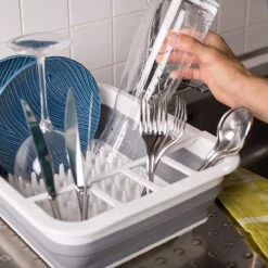 Amazy Afdruiprek Opvouwbaar & Bpa-vrij - Afdruiprek Voor Het Drogen Van Bestek, Borden, Glazen & Flessen - Afdruipmat In Grijs-wit Van Kunststof & Silicone Voor Gootsteen, Spoelbakken, Keuken 10 Amazy Afdruiprek Opvouwbaar & Bpa-vrij - Afdruiprek Voor Het Drogen Van Bestek, Borden, Glazen & Flessen - Afdruipmat In Grijs-wit Van Kunststof & Silicone Voor Gootsteen, Spoelbakken, Keuken -Dagelijkse Benodigdheden Winkel 1200x1200 390