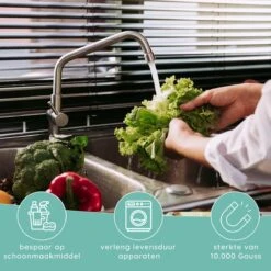 Jooba Magnetische Waterontharder - 1+1 GRATIS - Waterontharder Magneet - Waterontharder Waterleiding - Ontkalker - 4000 Silvertech - Waterontkalker - Antikalk Magneet - Kalkaanslag -Dagelijkse Benodigdheden Winkel 1200x1200 500