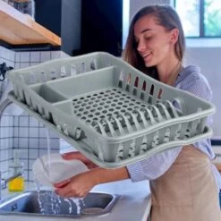 Merkloos Decopatent® Afdruiprek Voor Afwas - Afdruiprekje Met Lekbak - Kunststof Afdruipmat - Afwassen Borden & Bestek - 32.5x49x9 - Grijs 12 Merkloos Decopatent® Afdruiprek Voor Afwas - Afdruiprekje Met Lekbak - Kunststof Afdruipmat - Afwassen Borden & Bestek - 32.5x49x9 - Grijs -Dagelijkse Benodigdheden Winkel 1200x1200 509