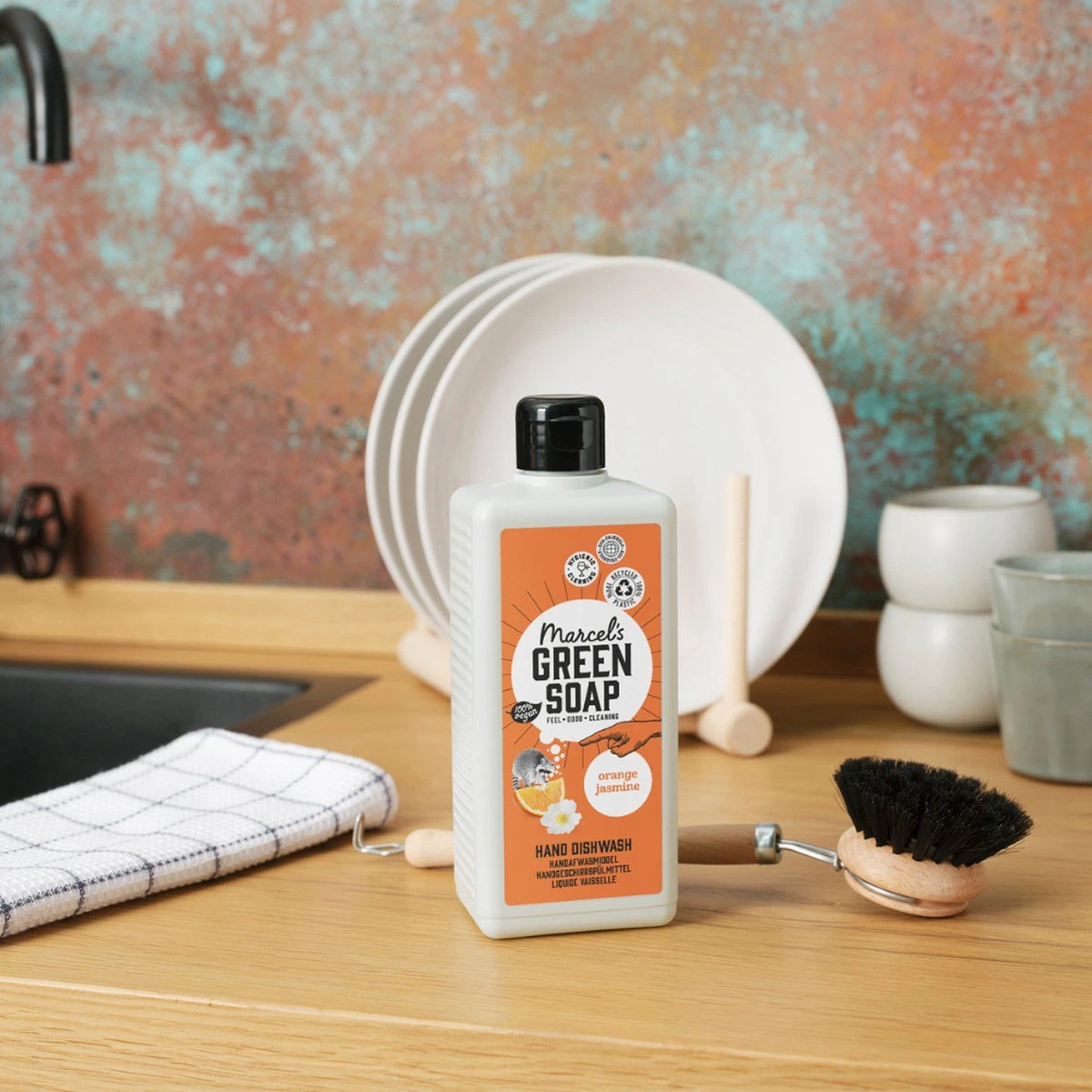 Marcel's Green Soap Afwasmiddel Sinaasappel & Jasmijn - 500 Ml 7 Marcel's Green Soap Afwasmiddel Sinaasappel & Jasmijn - 500 Ml - Afbeelding 5