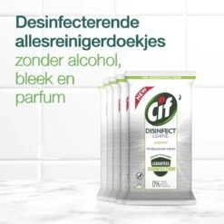 Cif Disinfect & Shine Wipes Doden 99,99% Van De Bacteriën Original Desinfecterende Schoonmaakdoekjes, Van 100% Biologisch Afbreekbaar Textiel 5 X 75 Doekjes 21 Cif Disinfect & Shine Wipes Doden 99,99% Van De Bacteriën Original Desinfecterende Schoonmaakdoekjes, Van 100% Biologisch Afbreekbaar Textiel 5 X 75 Doekjes -Dagelijkse Benodigdheden Winkel 1200x1200 907