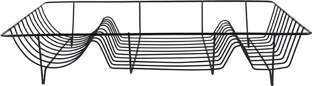Present Time Afdruiprek - Linea Zwart Met Mat Zwarte Tray - 49x32x9,5cm 5 Present Time Afdruiprek - Linea Zwart Met Mat Zwarte Tray - 49x32x9,5cm - Afbeelding 3