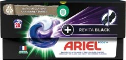 Ariel Wasmiddel Pods + Revitablack - Voor De Zwarte Was - 4 X 28 Wasbeurten - Voordeelverpakking 14 Ariel Wasmiddel Pods + Revitablack - Voor De Zwarte Was - 4 X 28 Wasbeurten - Voordeelverpakking -Dagelijkse Benodigdheden Winkel 1200x571 4