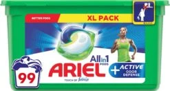 Ariel All In 1 Pods Actieve Geurbestrijding Wasmiddel - Voordeelverpakking 3 X 33 Wasbeurten - Wasmiddel Pods
