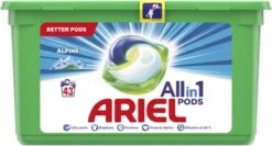 Ariel All In 1 Wasmiddel Pods Alpine - 3x43 Wasbeurten - Voordeelverpakking 34 Ariel All In 1 Wasmiddel Pods Alpine - 3x43 Wasbeurten - Voordeelverpakking -Dagelijkse Benodigdheden Winkel 1200x644 2
