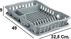 Merkloos Decopatent® Afdruiprek Voor Afwas - Afdruiprekje Met Lekbak - Kunststof Afdruipmat - Afwassen Borden & Bestek - 32.5x49x9 - Grijs 14 Merkloos Decopatent® Afdruiprek Voor Afwas - Afdruiprekje Met Lekbak - Kunststof Afdruipmat - Afwassen Borden & Bestek - 32.5x49x9 - Grijs -Dagelijkse Benodigdheden Winkel 1200x668 1