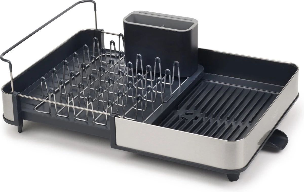 Extend Steel Uitschuifbaar Afdruiprek - Grijs - Joseph Joseph 3 Extend Steel Uitschuifbaar Afdruiprek - Grijs - Joseph Joseph