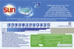 SUN® Sun All-in-1 Normaal Vaatwastabletten - 7 X 25 Tabletten - Voordeelverpakking 17 SUN® Sun All-in-1 Normaal Vaatwastabletten - 7 X 25 Tabletten - Voordeelverpakking -Dagelijkse Benodigdheden Winkel 1200x786