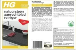 HG Natuurstenen Aanrechtbladreiniger - 500ml - Veilig In Gebruik - Streeploos Schoon - Dagelijkse Reiniging -Dagelijkse Benodigdheden Winkel 1200x796 1
