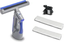 Swiss Pro+ Ruitenreiniger 3 In 1 WV 2 Blue Edition Window Vac - Ca. 120 M² - Waterzuiger - Incl. Smalle Zuigmond - Oplaadbaar - Raamwisser - Streeploos - Clicksystem - 2 Microvezeldoekjes - Met Sprayfunctie - Low Noise - Hepafilter -Dagelijkse Benodigdheden Winkel 1200x796 2
