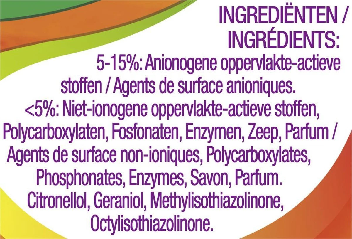 Robijn Klein & Krachtig Color Vloeibaar Wasmiddel - 8 X 19 Wasbeurten - Voordeelverpakking 9 Robijn Klein & Krachtig Color Vloeibaar Wasmiddel - 8 X 19 Wasbeurten - Voordeelverpakking - Afbeelding 7