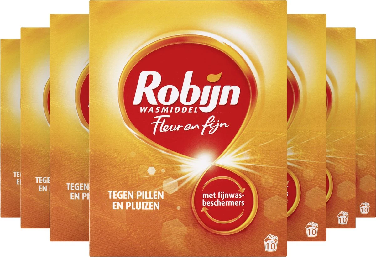 Robijn Specials Fleur & Fijn Waspoeder - 7 X 10 Wasbeurten - Voordeelverpakking 5 Robijn Specials Fleur & Fijn Waspoeder - 7 X 10 Wasbeurten - Voordeelverpakking - Afbeelding 3