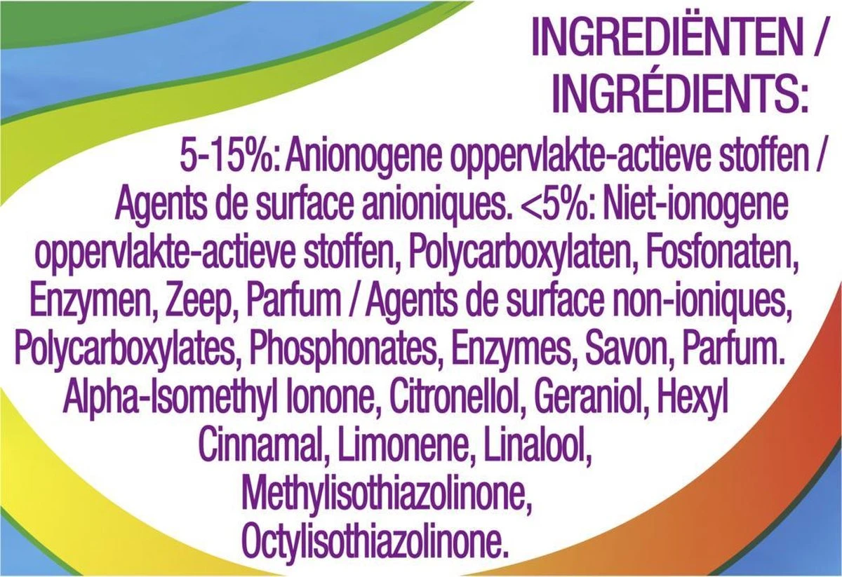 Robijn Morgenfris Wasmiddel En Wasverzachter - 57 Wasbeurten - Voordeelverpakking 7 Robijn Morgenfris Wasmiddel En Wasverzachter - 57 Wasbeurten - Voordeelverpakking - Afbeelding 5