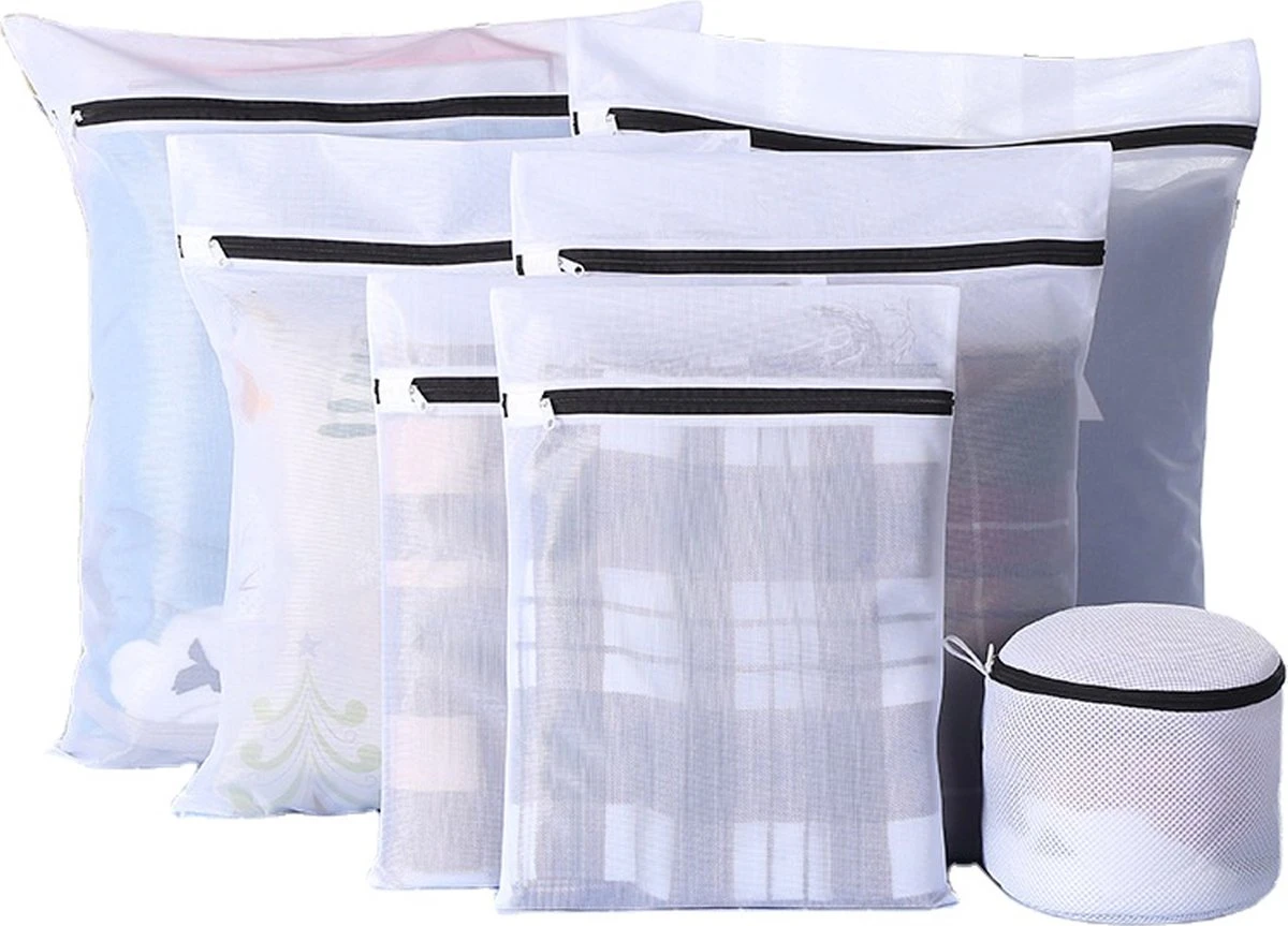 Merkloos Waszakken - Wasnetten - Bescherm Je Wasgoed En Wasmachine - Packing Cubes - Travel Organizer - 7 Stuks 3 Merkloos Waszakken - Wasnetten - Bescherm Je Wasgoed En Wasmachine - Packing Cubes - Travel Organizer - 7 Stuks