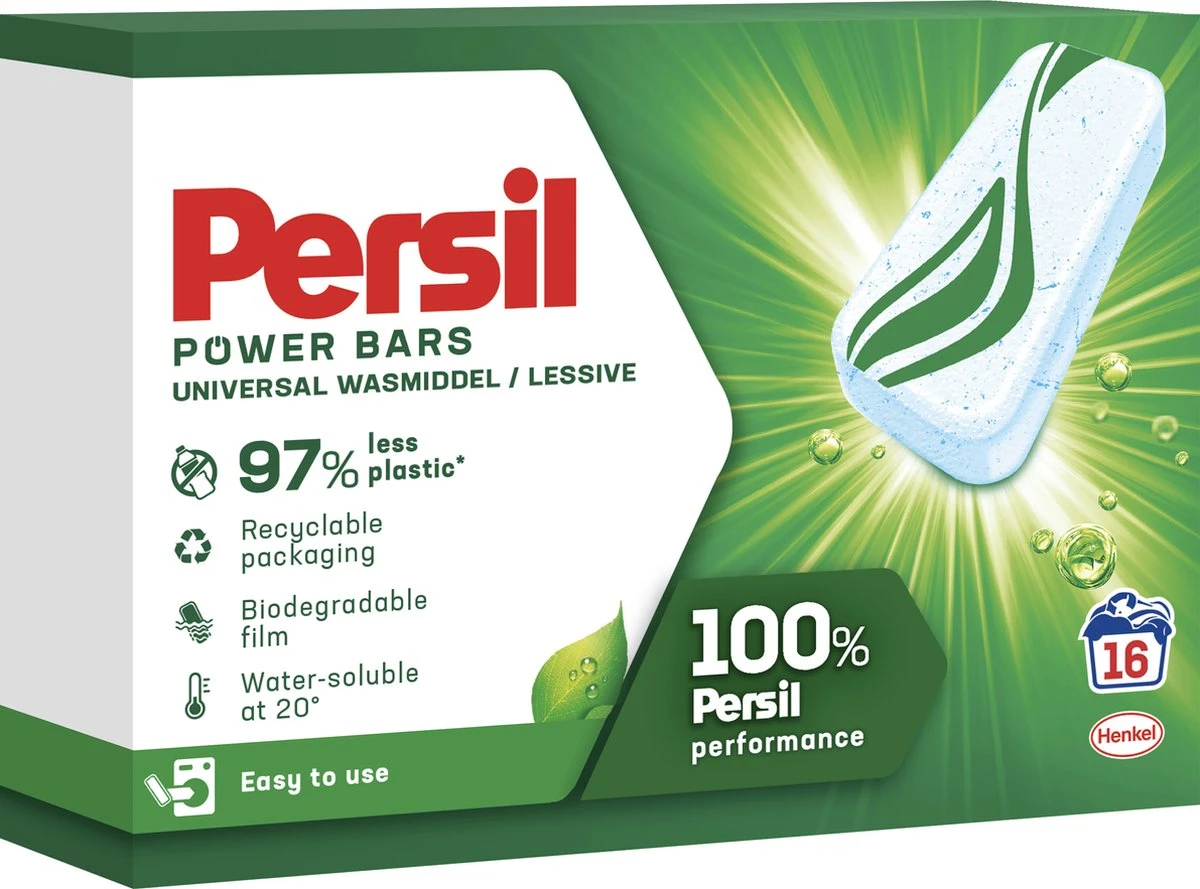 Persil® Persil Power Bars Universal Wasmiddel - Voordeelverpakking - 9 X 16 Wasbeurten 5 Persil® Persil Power Bars Universal Wasmiddel - Voordeelverpakking - 9 X 16 Wasbeurten - Afbeelding 3