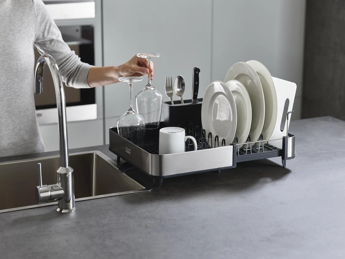 Extend Steel Uitschuifbaar Afdruiprek - Grijs - Joseph Joseph 7 Extend Steel Uitschuifbaar Afdruiprek - Grijs - Joseph Joseph - Afbeelding 5