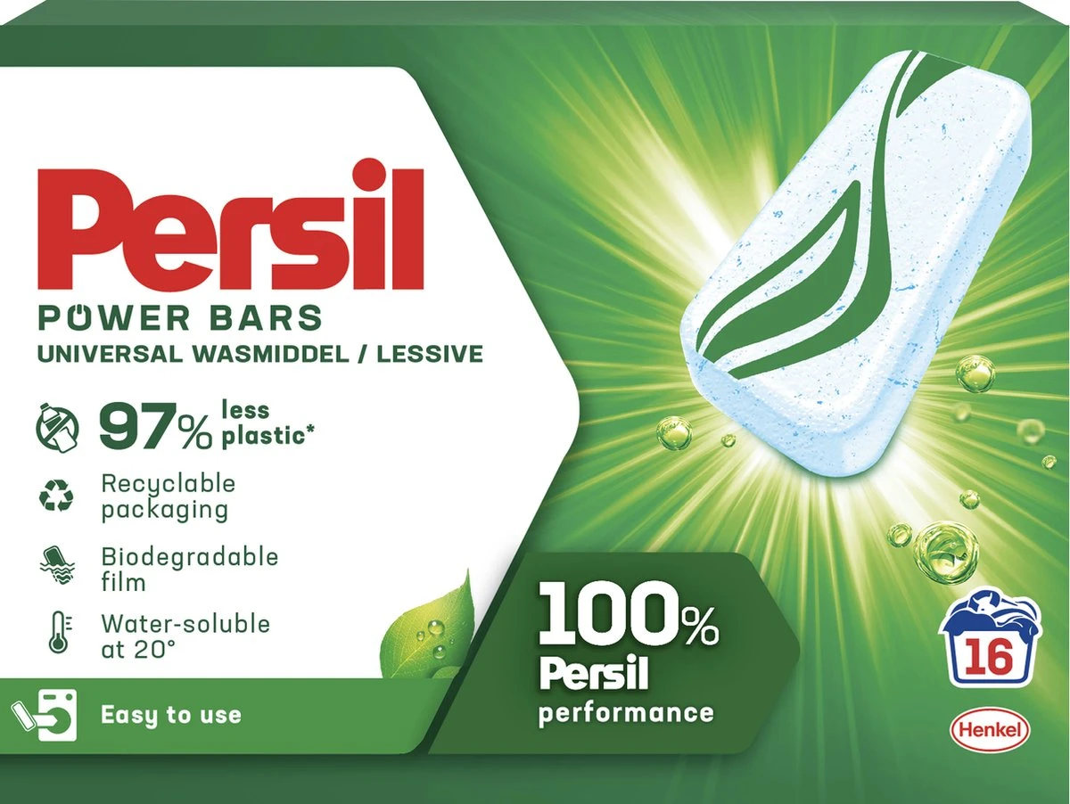 Persil® Persil Power Bars Universal Wasmiddel - Voordeelverpakking - 9 X 16 Wasbeurten 4 Persil® Persil Power Bars Universal Wasmiddel - Voordeelverpakking - 9 X 16 Wasbeurten - Afbeelding 2