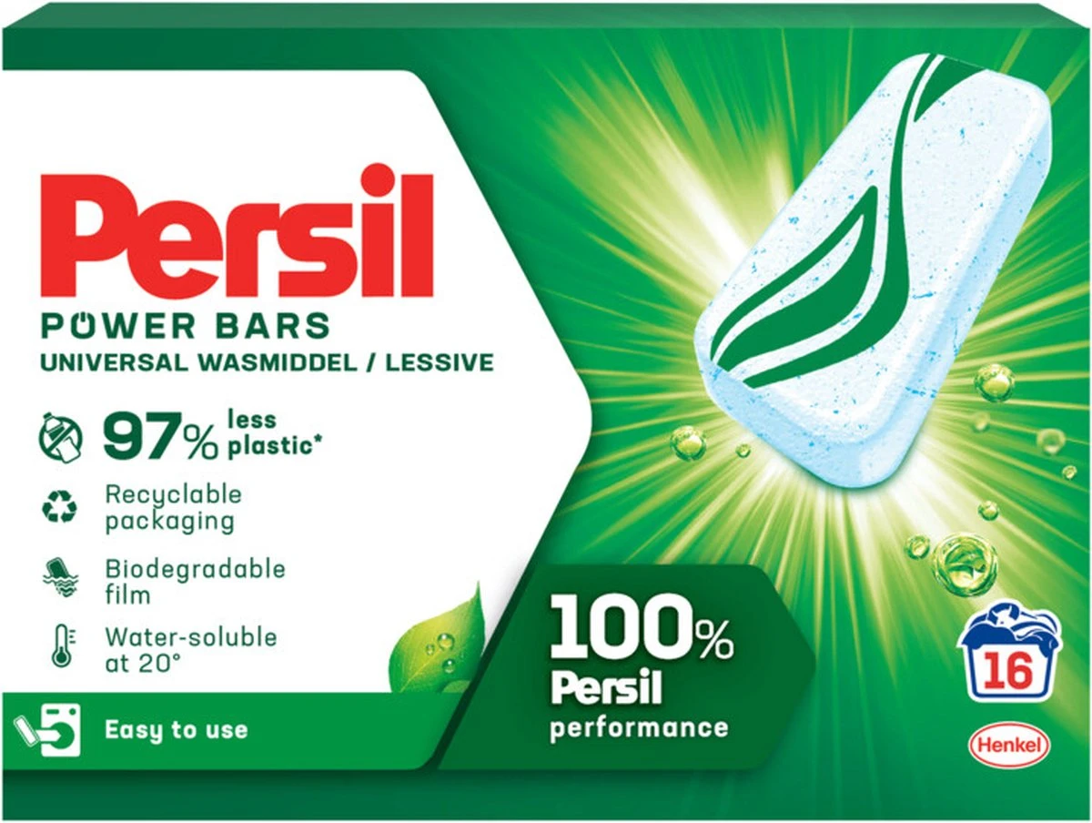 Persil® Persil Power Bars Universal Wasmiddel - Voordeelverpakking - 9 X 16 Wasbeurten 13 Persil® Persil Power Bars Universal Wasmiddel - Voordeelverpakking - 9 X 16 Wasbeurten - Afbeelding 11