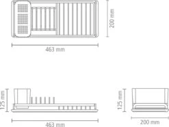 Brabantia SinkSide Afdruiprek Compact - Mid Grey 19 Brabantia SinkSide Afdruiprek Compact - Mid Grey -Dagelijkse Benodigdheden Winkel 1200x906