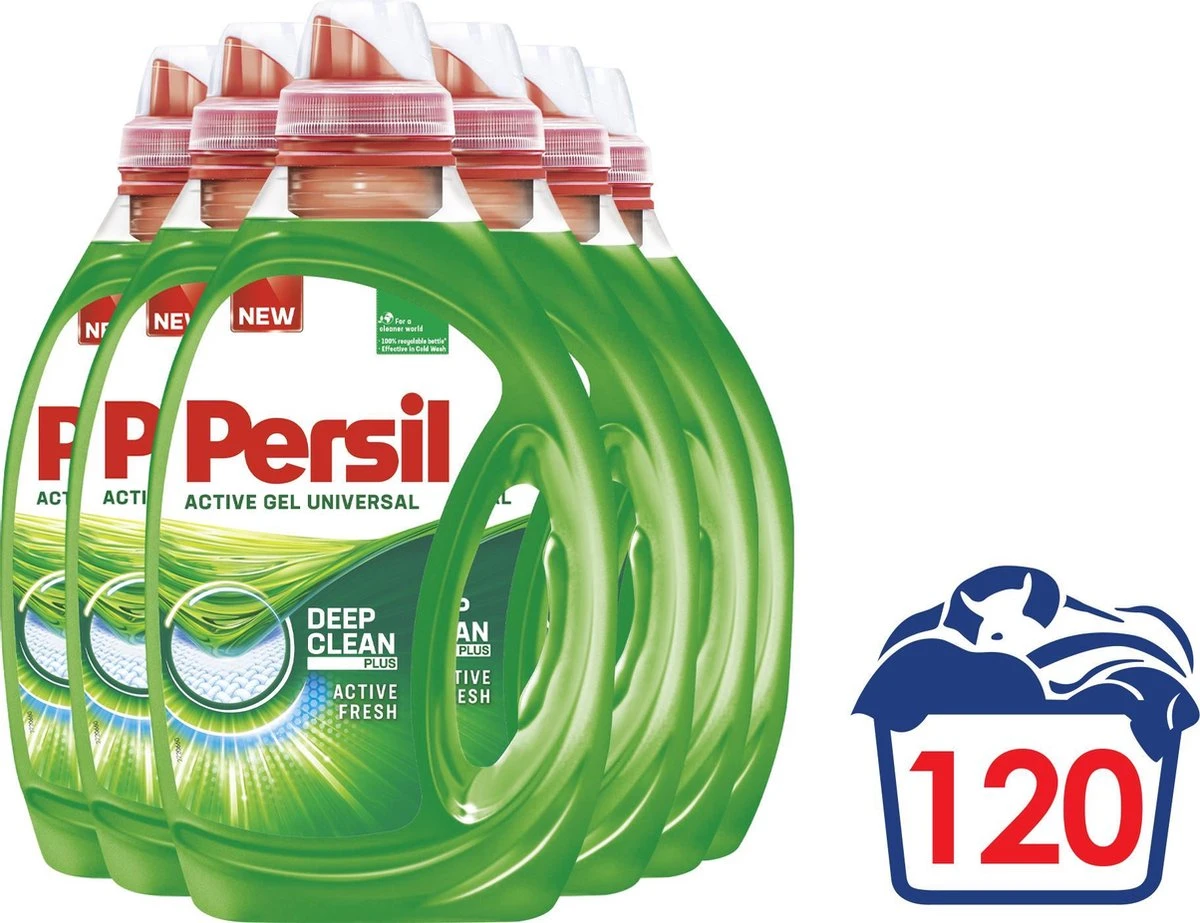 Persil® Persil Active Gel Universal - Vloeibaar Wasmiddel - Voordeelverpakking - 6 X 20 Wasbeurten 5 Persil® Persil Active Gel Universal - Vloeibaar Wasmiddel - Voordeelverpakking - 6 X 20 Wasbeurten - Afbeelding 3