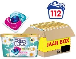 Frisse Reus Power Caps Lotus Amandel Wascapsules - Wasmiddel Capsules - Voordeelverpakking - 8 X 14 Wasbeurten -Dagelijkse Benodigdheden Winkel 1200x931 2