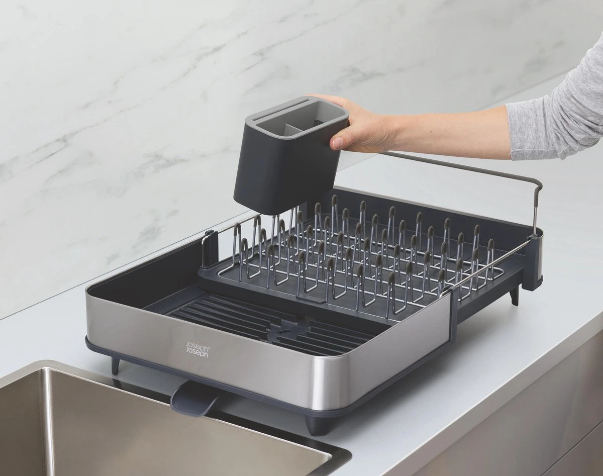 Extend Steel Uitschuifbaar Afdruiprek - Grijs - Joseph Joseph 10 Extend Steel Uitschuifbaar Afdruiprek - Grijs - Joseph Joseph - Afbeelding 8