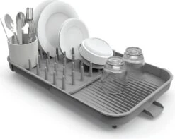 Afdruiprek Uitschuifbaar, Grijs - Joseph Joseph | Duo -Dagelijkse Benodigdheden Winkel 1200x955