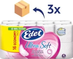 Edet Ultra Soft Wc Papier - 4-laags - 48 Rollen -Dagelijkse Benodigdheden Winkel 1200x967