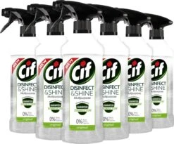 Cif Disinfect & Shine Original Desinfectie Spray - 6 X 500 Ml - Voordeelverpakking 14 Cif Disinfect & Shine Original Desinfectie Spray - 6 X 500 Ml - Voordeelverpakking -Dagelijkse Benodigdheden Winkel 1200x998 1
