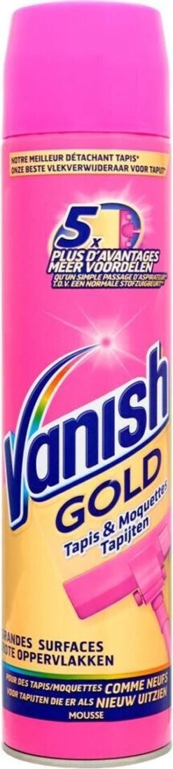 Vanish Gold Mousse Voor Tapijt Vlekkenverwijderaar - 600 Ml -Dagelijkse Benodigdheden Winkel 271x1200 1