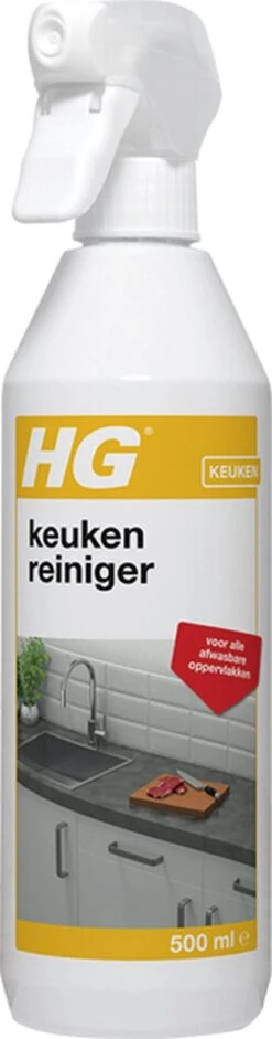 HG Keuken Reiniger - 500ml - Effectief En Hygiënisch - Voor Alle Afwasbare Oppervlakken -Dagelijkse Benodigdheden Winkel 315x1200