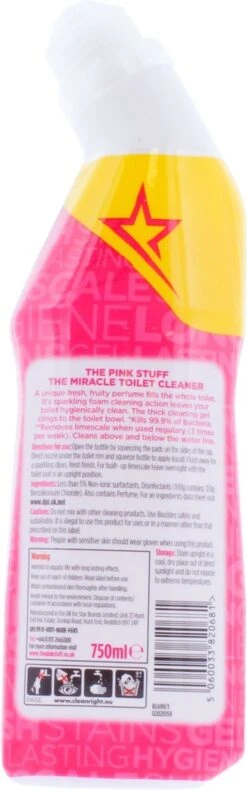 The Pink Stuff The Miracle Toilet Cleaner - Toiletreiniger - 750ml 12 The Pink Stuff The Miracle Toilet Cleaner - Toiletreiniger - 750ml -Dagelijkse Benodigdheden Winkel 375x1200