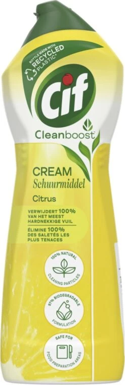 Cif CleanBoost Cream Citroen Schuurmiddel - 8 X 750 Ml - Voordeelverpakking 13 Cif CleanBoost Cream Citroen Schuurmiddel - 8 X 750 Ml - Voordeelverpakking -Dagelijkse Benodigdheden Winkel 390x1200