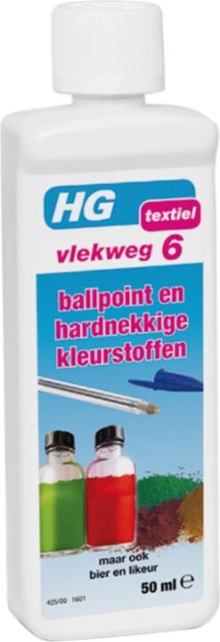 HG Vlekweg 6 - 50ml- Voor O.a. Vlekken Van Ballpoint & Hardnekkige Kleurstoffen -Dagelijkse Benodigdheden Winkel 411x1200 3